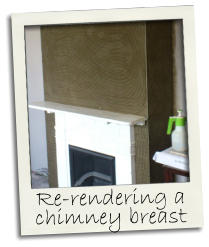 Re-rendering a chimney breast